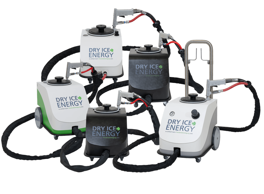 Dry Ice Energy product family — professional dry ice blasting machines